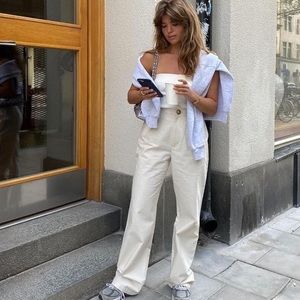 Djerf Avenue Summer Pants in Sand ✨